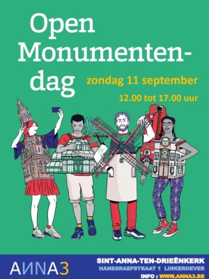 ANNA3 | Zaterdag 11 september 2022 | 12 tot 17 uur | Open Monumentendag | Sint-Anna-ten-Drieënkerk Antwerpen Linkeroever